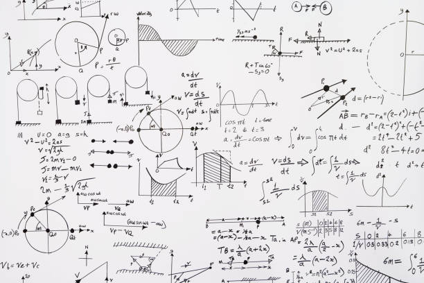Mathematical equations A collection of mathematical equations on a wall albert einstein stock pictures, royalty-free photos & images