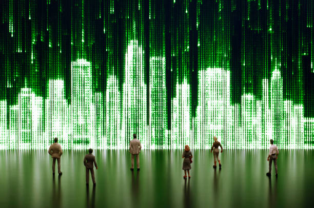 Matrix: Digital City stock photo