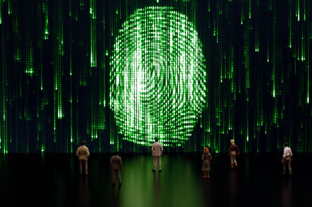 Matrix: Digital identity stock photo