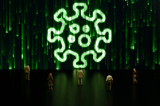 Matrix: Virus stock photo