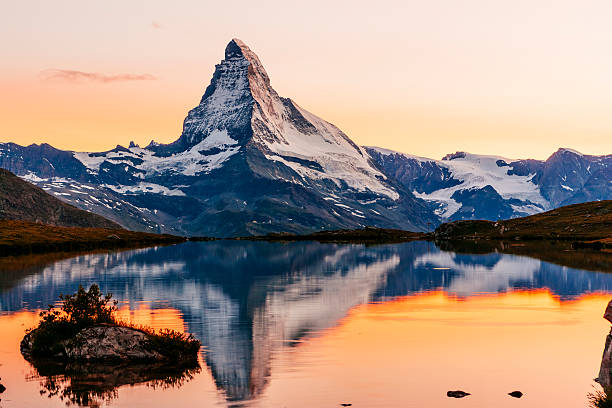 Matterhorn sunset stock photo