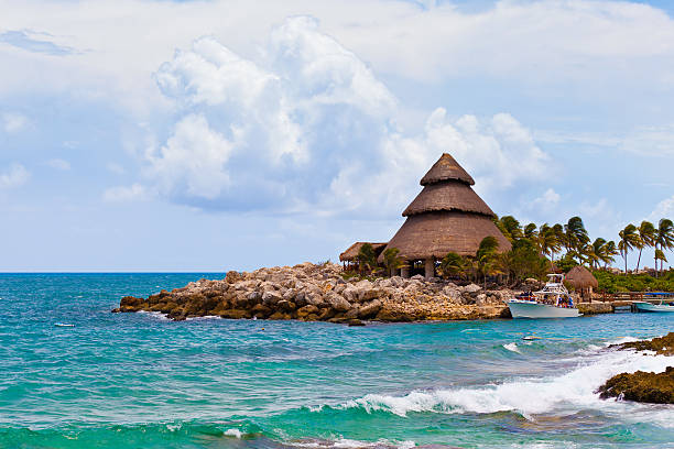 Mayan Riviera Paradise stock photo
