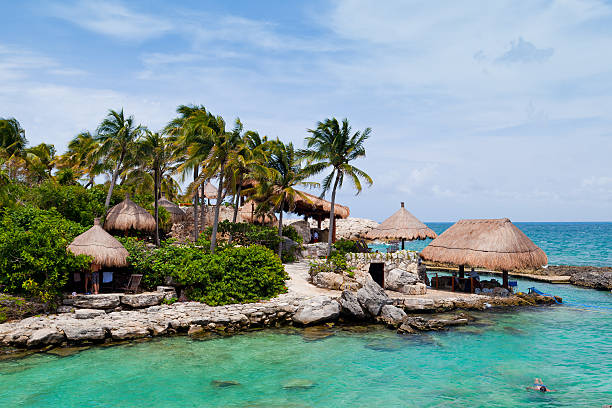 Mayan Riviera Paradise stock photo