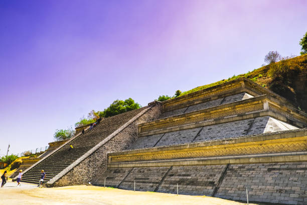 Mayan Ruin in Puebla, Mexico stock photo