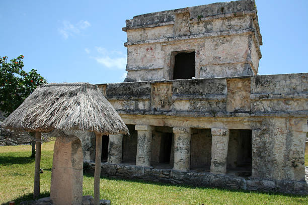 Mayan Ruin in Tulum stock photo