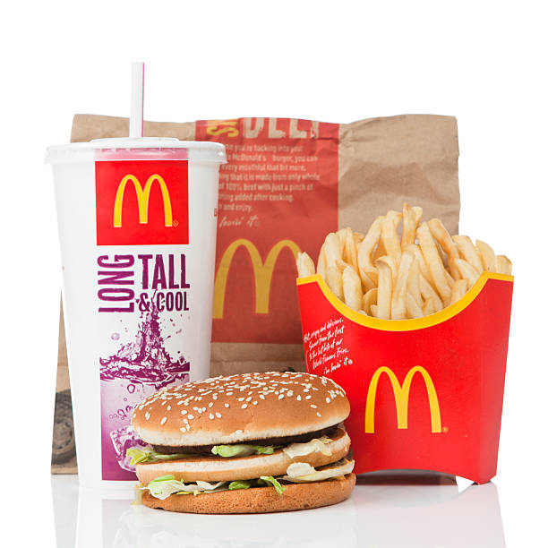 McDonald's Big Mac Value Meal stock photo