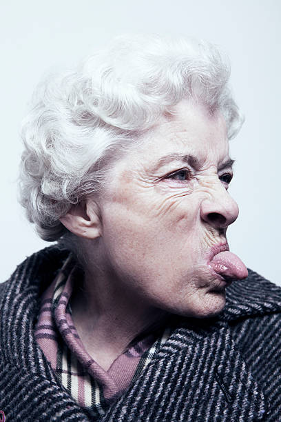 Granny Tongue Kissing