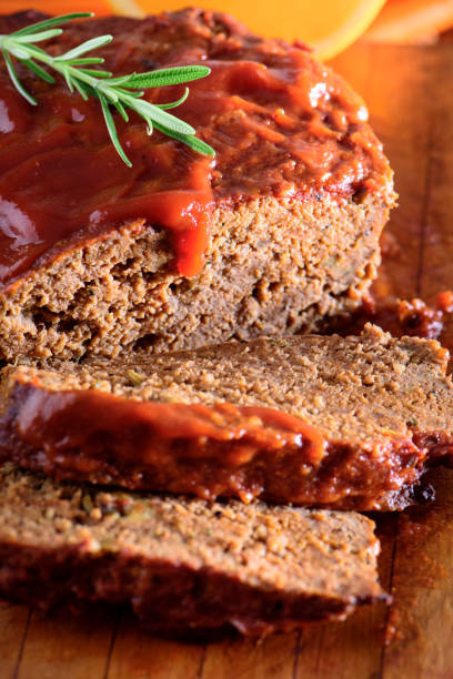 Meat Loaf Delicious Baked Meat Loaf meatloaf stock pictures, royalty-free photos & images