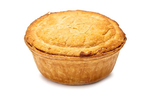 Meat pie Meat pie on a white background meat pie stock pictures, royalty-free photos & images