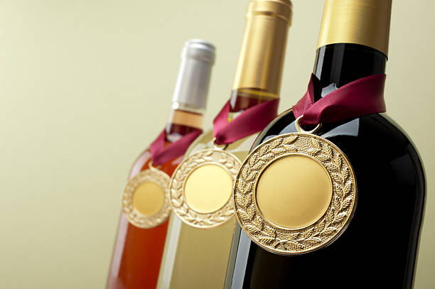 Medal Winning Wine stock photo