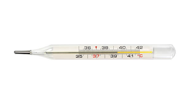 Medical thermometer stock photo
