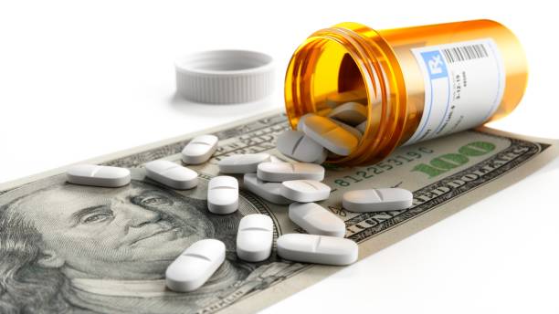 Medicine and healtcare costs stock photo