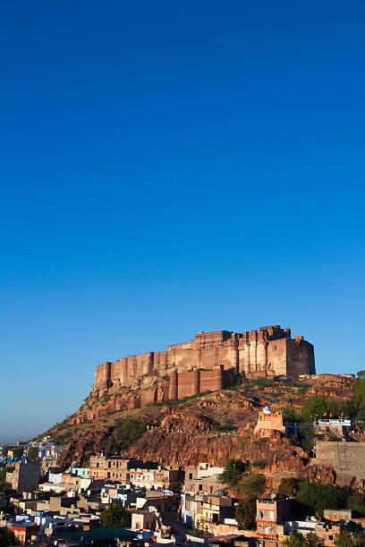 Mehrangarh Fort, Jodhpur, Rajasthan, INDIA stock photo