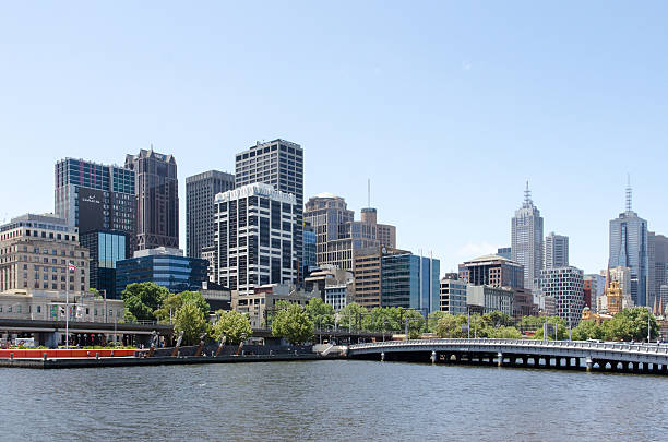 Melbourne Skyline stock photo