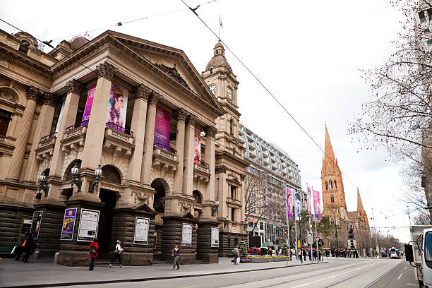 Melbourne Town Hall stock photo