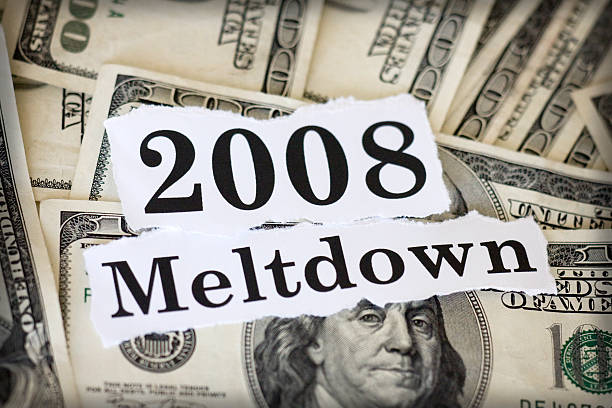 meltdown 2008 stock photo