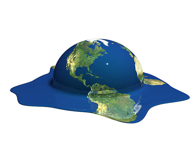 Melting Earth Melting earth. Global warming. Climate change.http://www.istockphoto.com/images/audio_play.png - Preflight Check biosphere 2 stock pictures, royalty-free photos & images