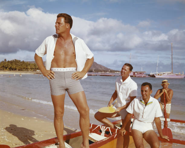 Men on vacation near beach side   1964 stock pictures, royalty-free photos & images