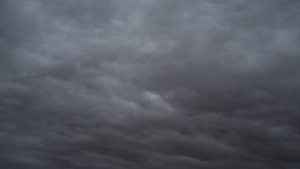 Menacing grey sky The sky is loaded with nimbostratus carrying rain.  It is getting darker and more threatening cirrostratus stock pictures, royalty-free photos & images