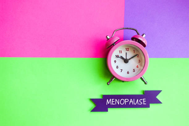 Menopause concept, healthcare and medicine stock photo