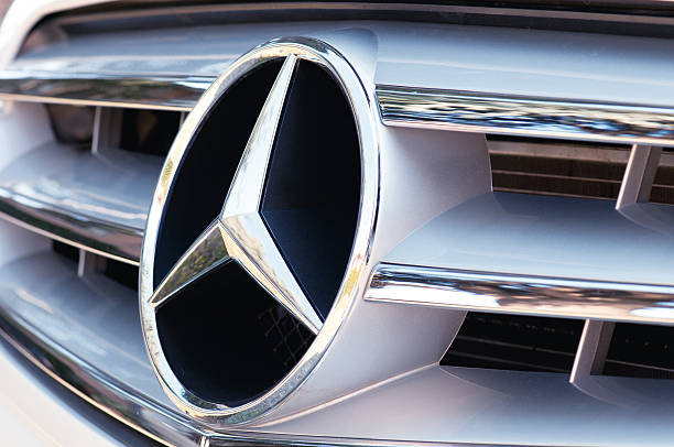 Mercedes-Benz logo  mercedes benz stock pictures, royalty-free photos & images