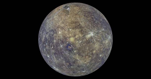 Mercury in colour This is a 3d render of mercury in what It would look like in colour. mercury planet stock pictures, royalty-free photos & images