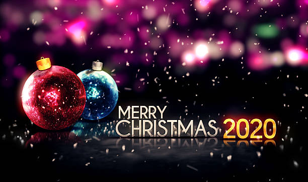 Best Baubles Christmas Night Bokeh Beautiful 3d Background Red Blue Stock Photos, Pictures ...