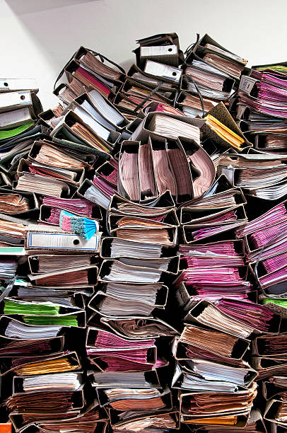 Messy Archive stock photo