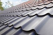 istock Metal roof construction. 1140851640