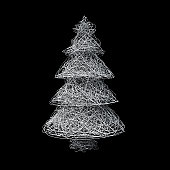 istock Metal wire christmass tree 154888597