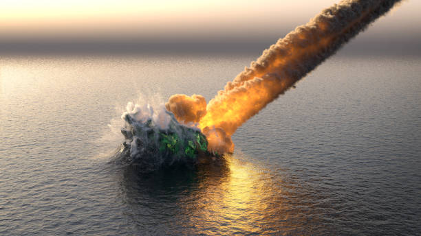 Meteorite falls meteorite falls into the ocean rocket fire stock pictures, royalty-free photos & images