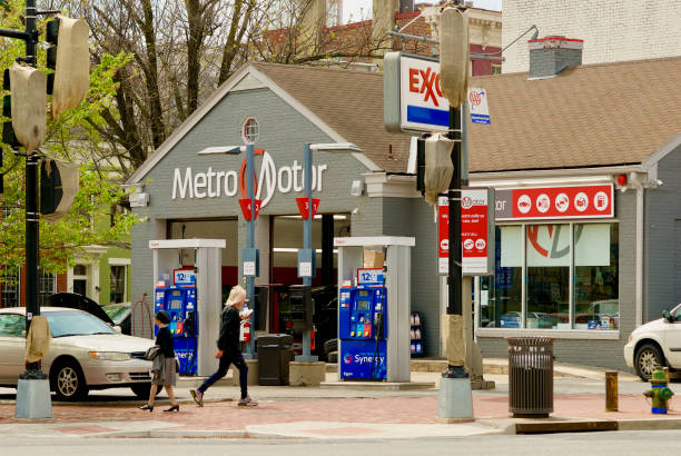 Metro Motor Auto Service Station on Capitol Hill stock photo