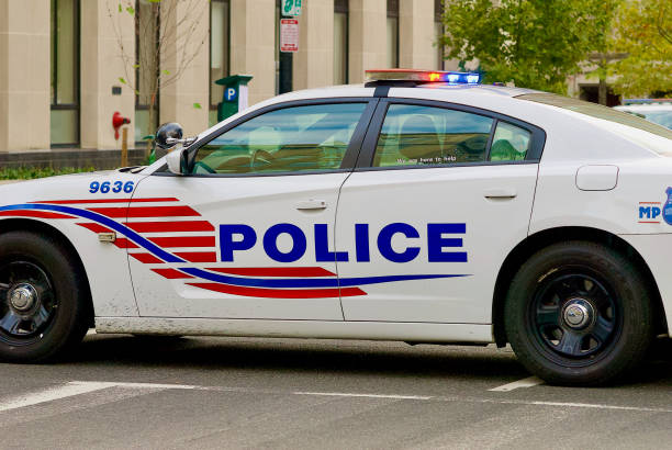 Metro Police Cruiser, Washington, D.C. stock photo