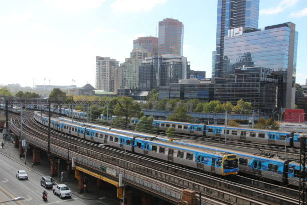 Metro Trains Melbourne stock photo