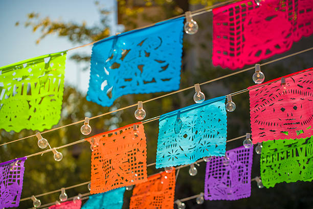 A stock photo of some Mexican Day of the Dead decorations. Photographed using the Canon EOS 1DX Mark II. Day of the Dead (Spanish: Día de Muertos) is a Mexican holiday celebrated throughout Mexico, in particular the Central and South regions, and by people of Mexican ancestry living in other places, especially the United States.
