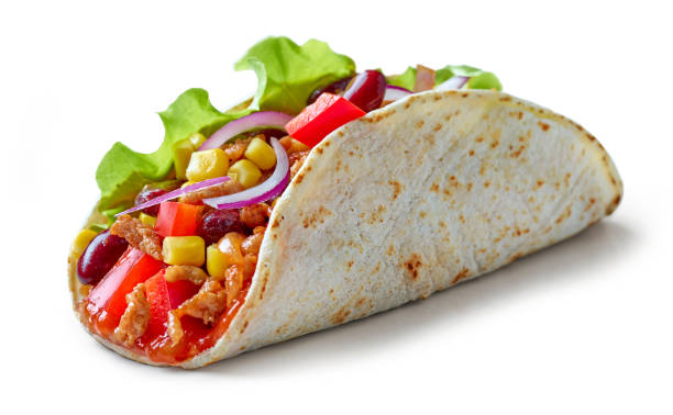 mexican food taco stock photo