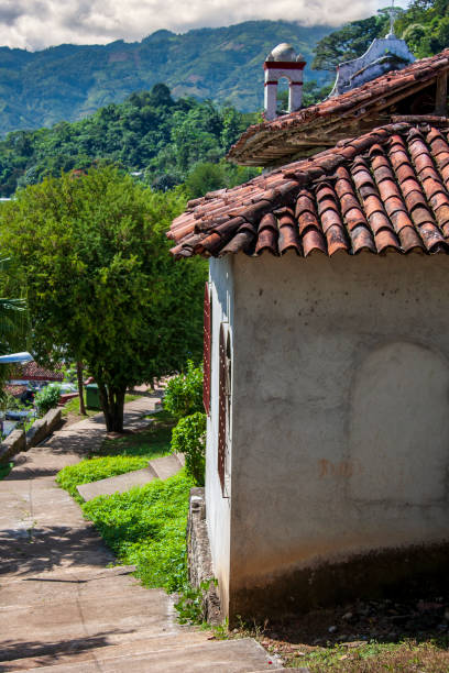 Mexican village in Tabasco stock photo