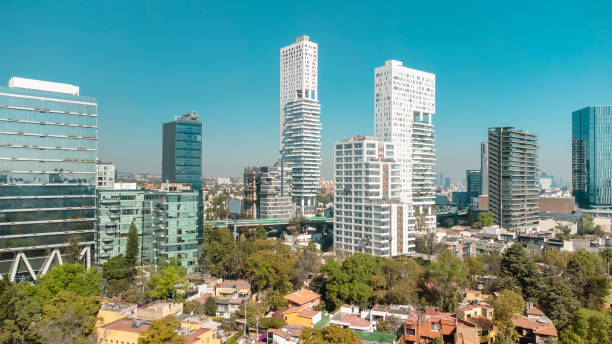 Mexico City south skyline stock photo
