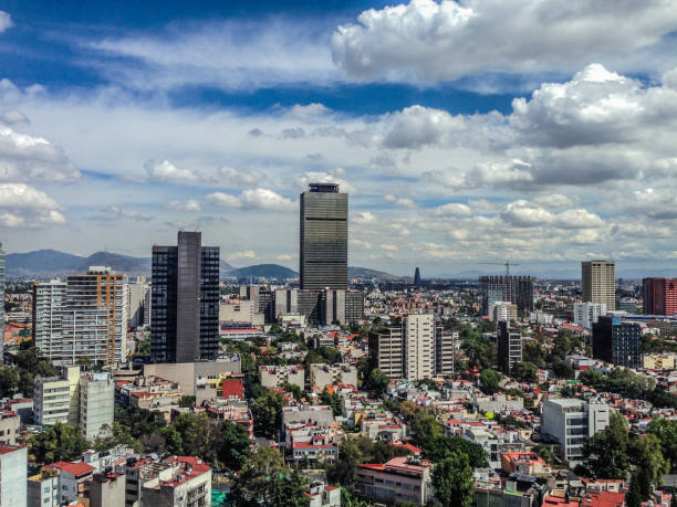 Mexico City View from Polanco (3) stock photo