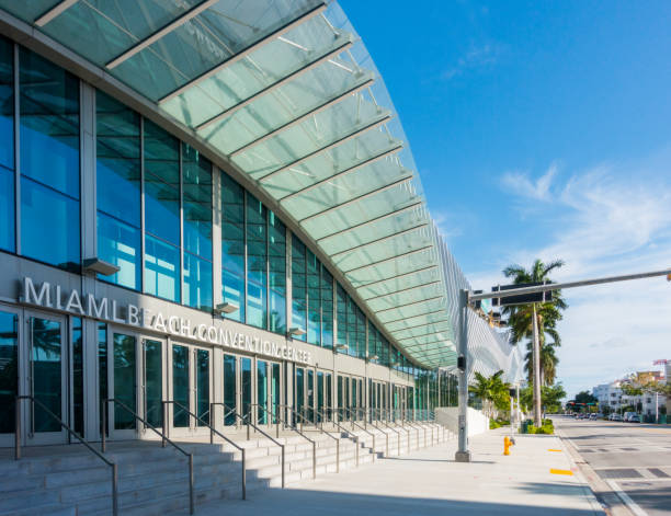Miami Beach Convention Center stock photo