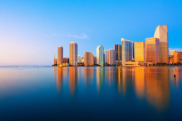 Miami Downtown Skyline stock photo