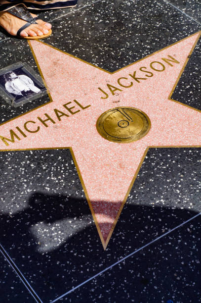 Michael Jackson star at Walk of Fame in Hollywood Boulevard, Los Angeles, California, USA Los Angeles/California/USA - 09/09/2013: Michael Jackson star at Walk of Fame in Hollywood Boulevard, Los Angeles, California, USA michael jackson stock pictures, royalty-free photos & images