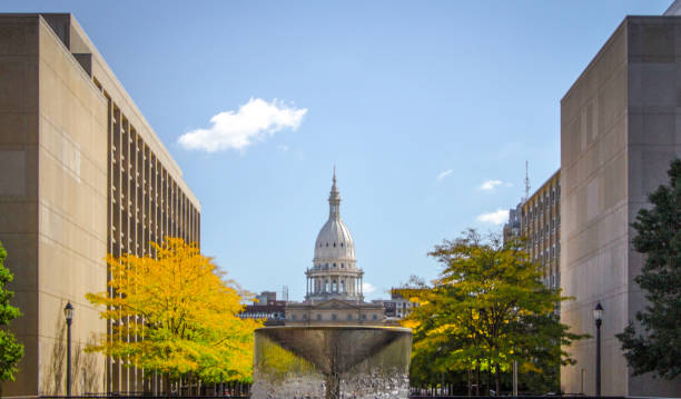 Michigan State Capitol Building stock photo