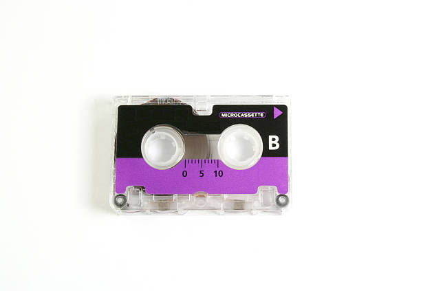 micro cassette tape stock photo