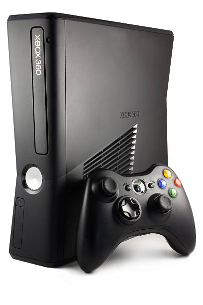 Microsoft Xbox 360 Game Console Quakertown, Pennsylvania, United States - August 17, 2011. Microsoft Xbox 360 Game Console isolated on a white background. xbox photos stock pictures, royalty-free photos & images