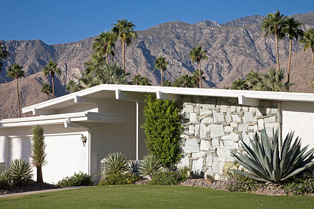 Mid Century Modern Architecture Palm Springs  palm springs california stock pictures, royalty-free photos & images