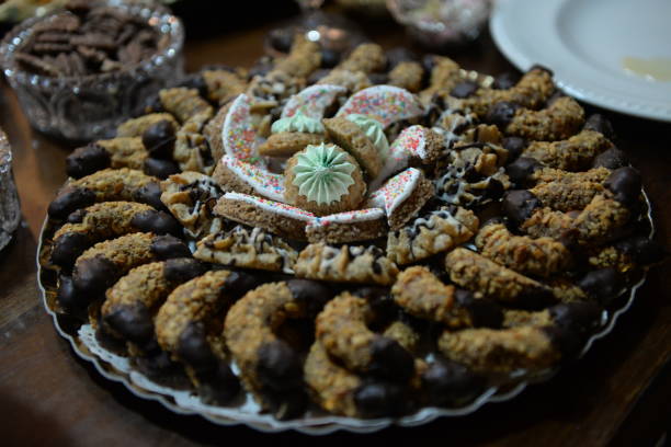 Middle east Arab Turkish Jewish sweets stock photo