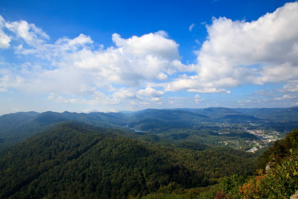 Middlesboro View from Pinnacle Overlook in Kentucky stock photo