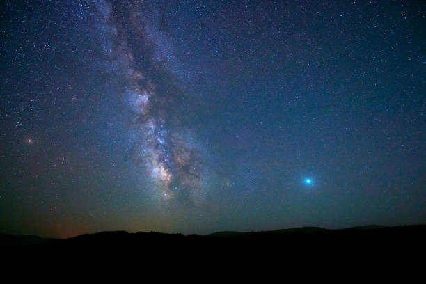Midnight Milky Way stock photo