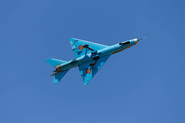 Mig 21 fighter jet stock photo